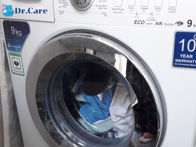 Quy trình vệ sinh máy giặt Drcare chi tiết