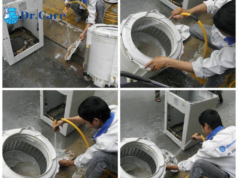 Quy trình vệ sinh máy giặt tại Quận Tân Bình