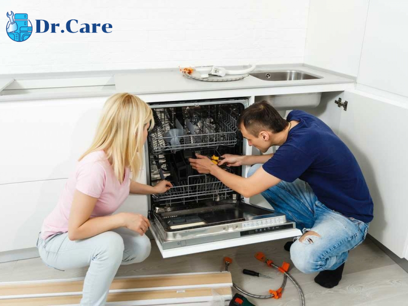 Quy trình sửa chữa máy rửa bát tại quận Bình Tân của Drcare được thực hiện chuyên nghiệp