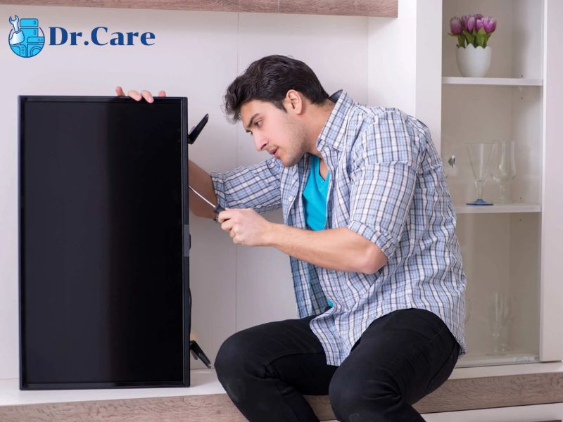 Drcare cam kết cung cấp dịch vụ sửa chữa tivi tại nhà chuyên nghiệp, hiệu quả, với quy trình rõ ràng